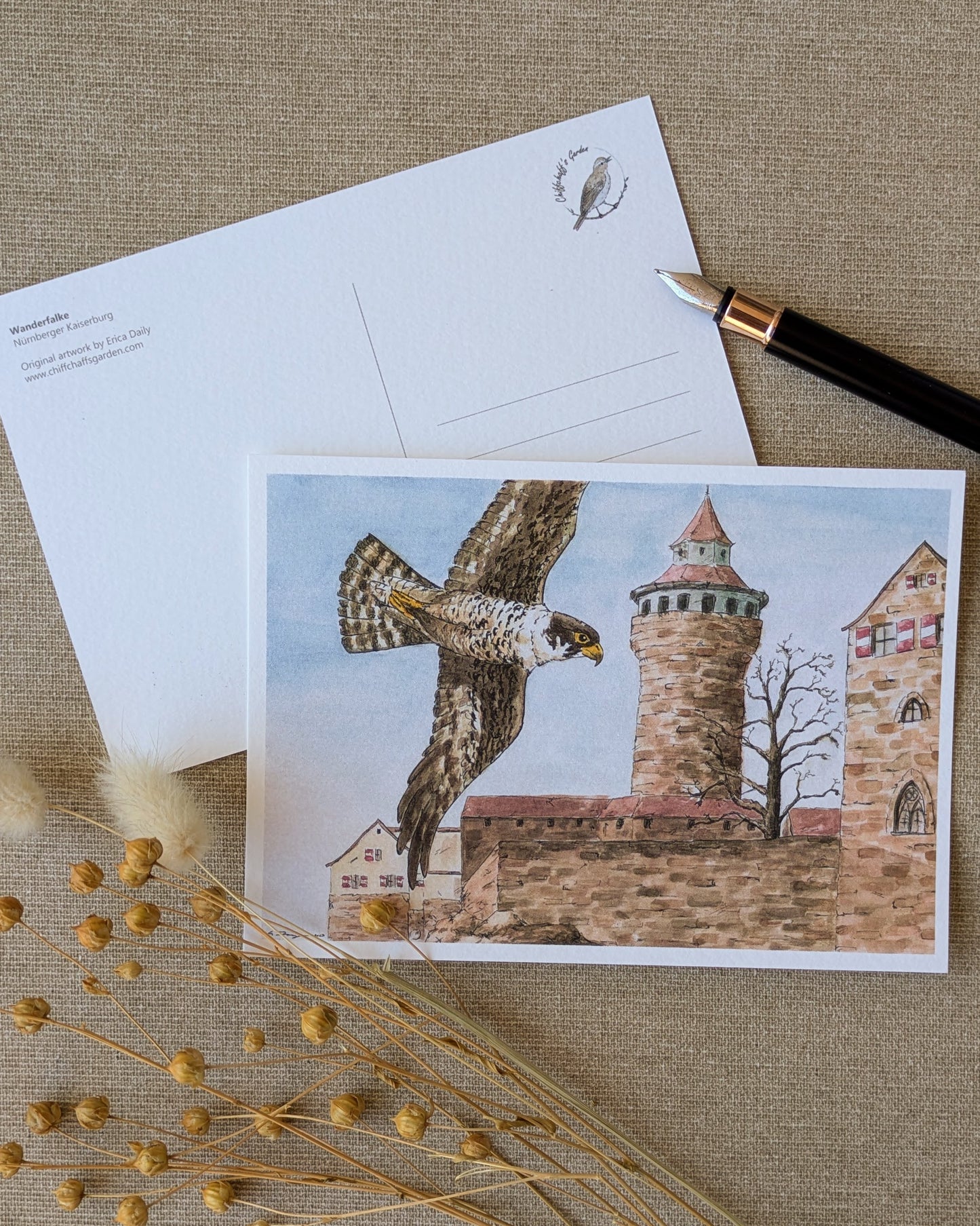 "The Peregrine's Tower" Postcard Print