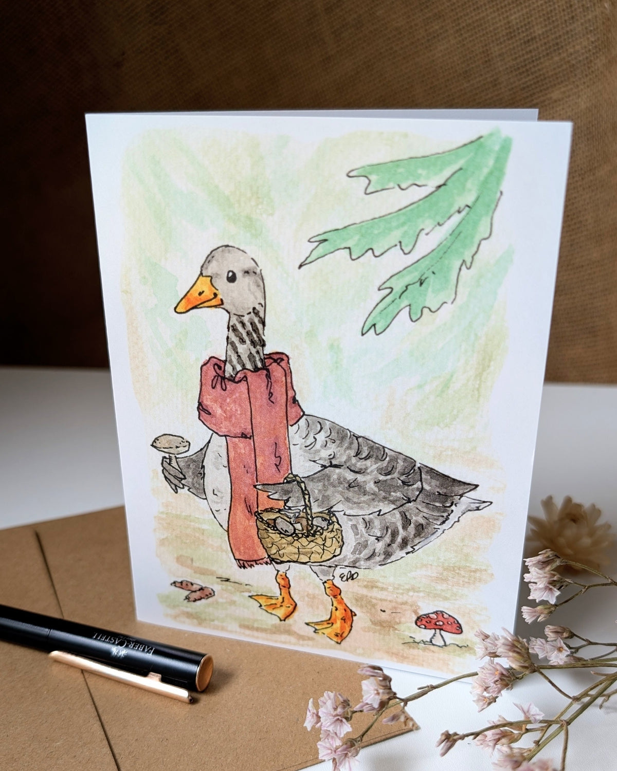 "Gathering Goose" Card