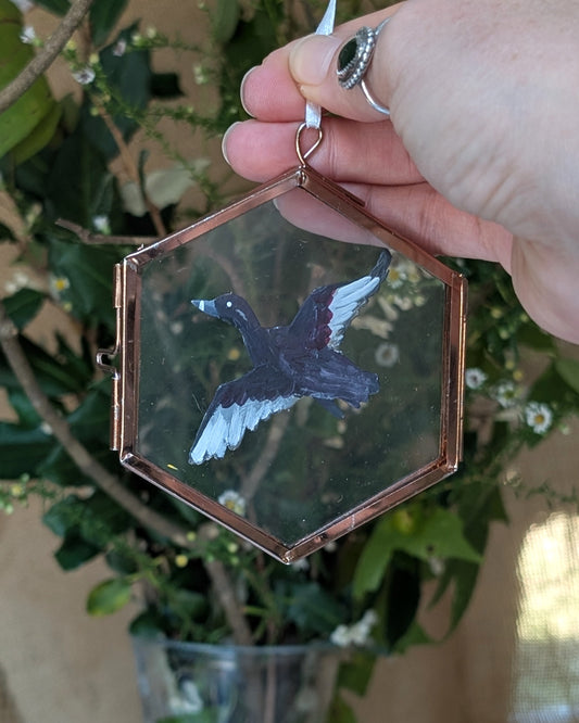 Handpainted Glass Ornament