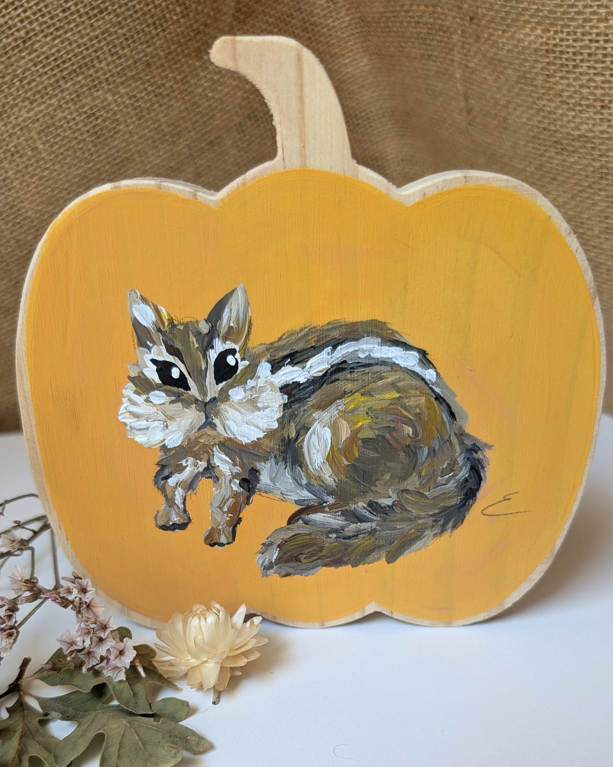 Painted Pumpkin - Chipmunk 3