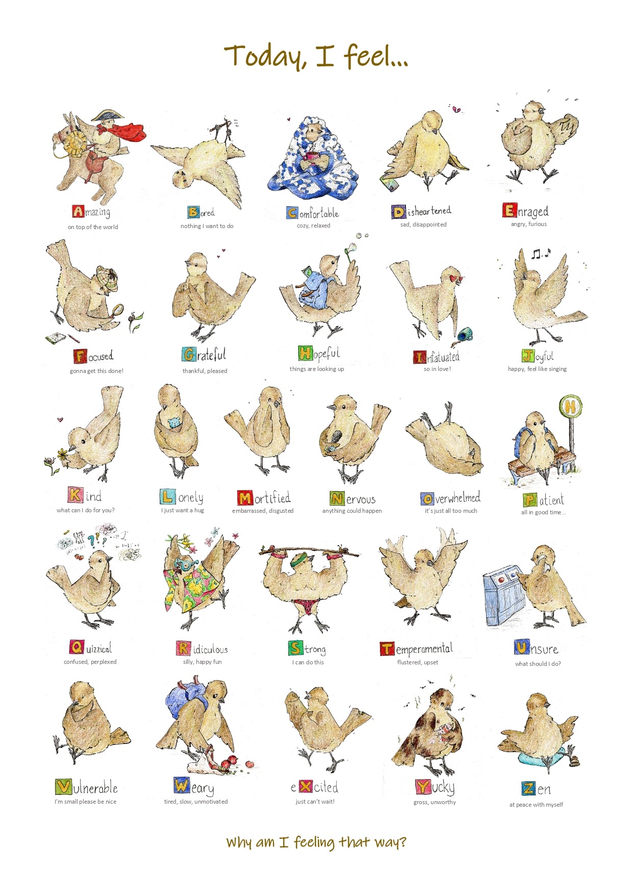 Feelings Chart - FREE Printable Download