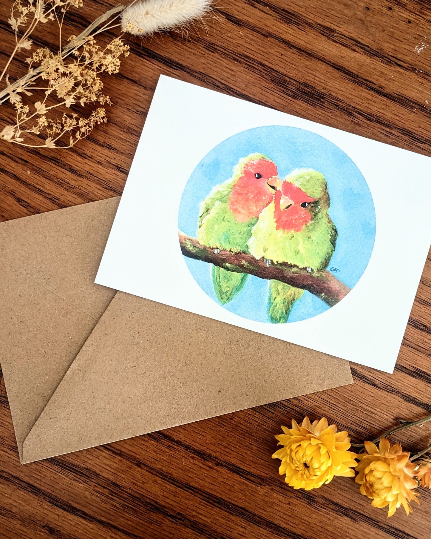 "Lovebirds" Card