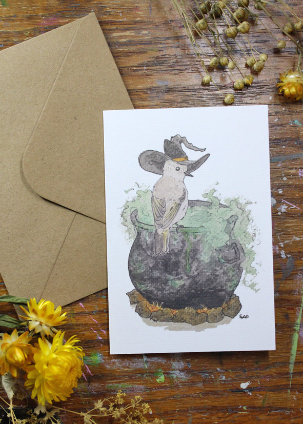 "Witchy Chiffchaff" Card