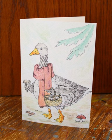 "Gathering Goose" Card