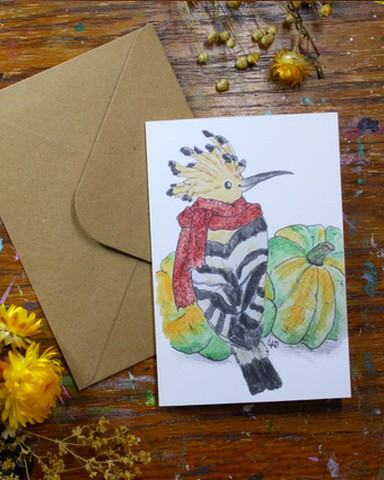 "Happy Hoopoe" Card