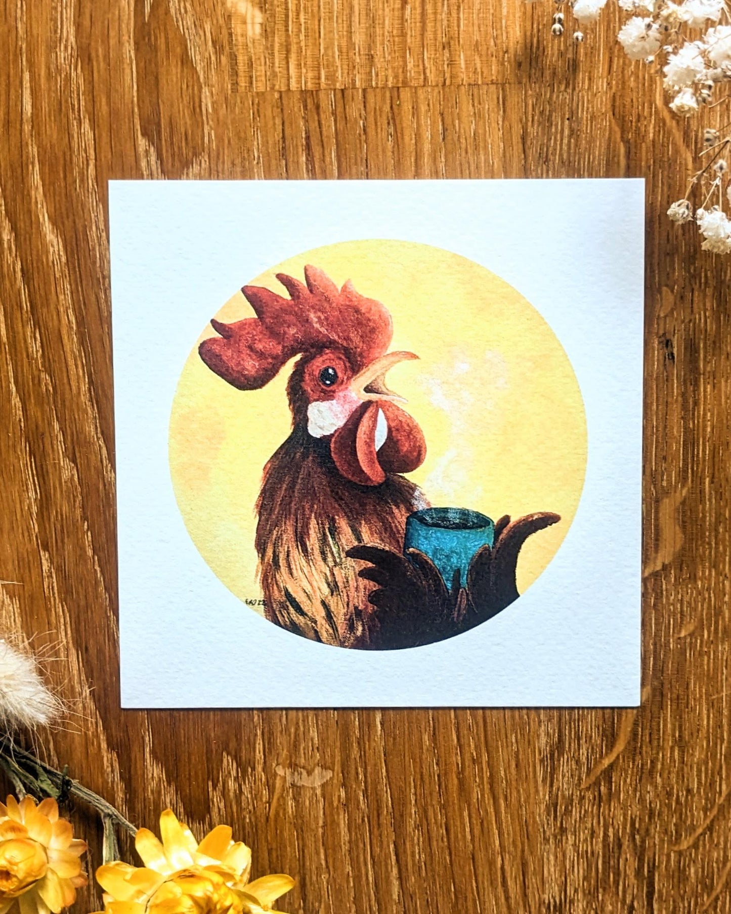 "Good Morning Rooster" Kunstdruck