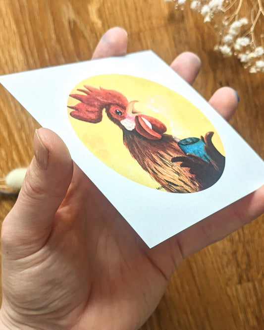 "Good Morning Rooster" Art Print