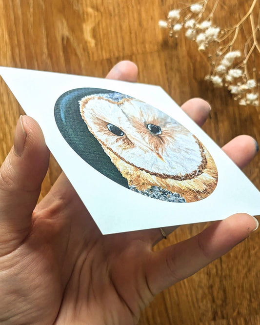 "Beautiful Barn Owl" Kunstdruck
