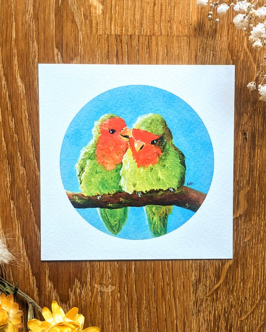 "Lovebirds" Kunstdruck