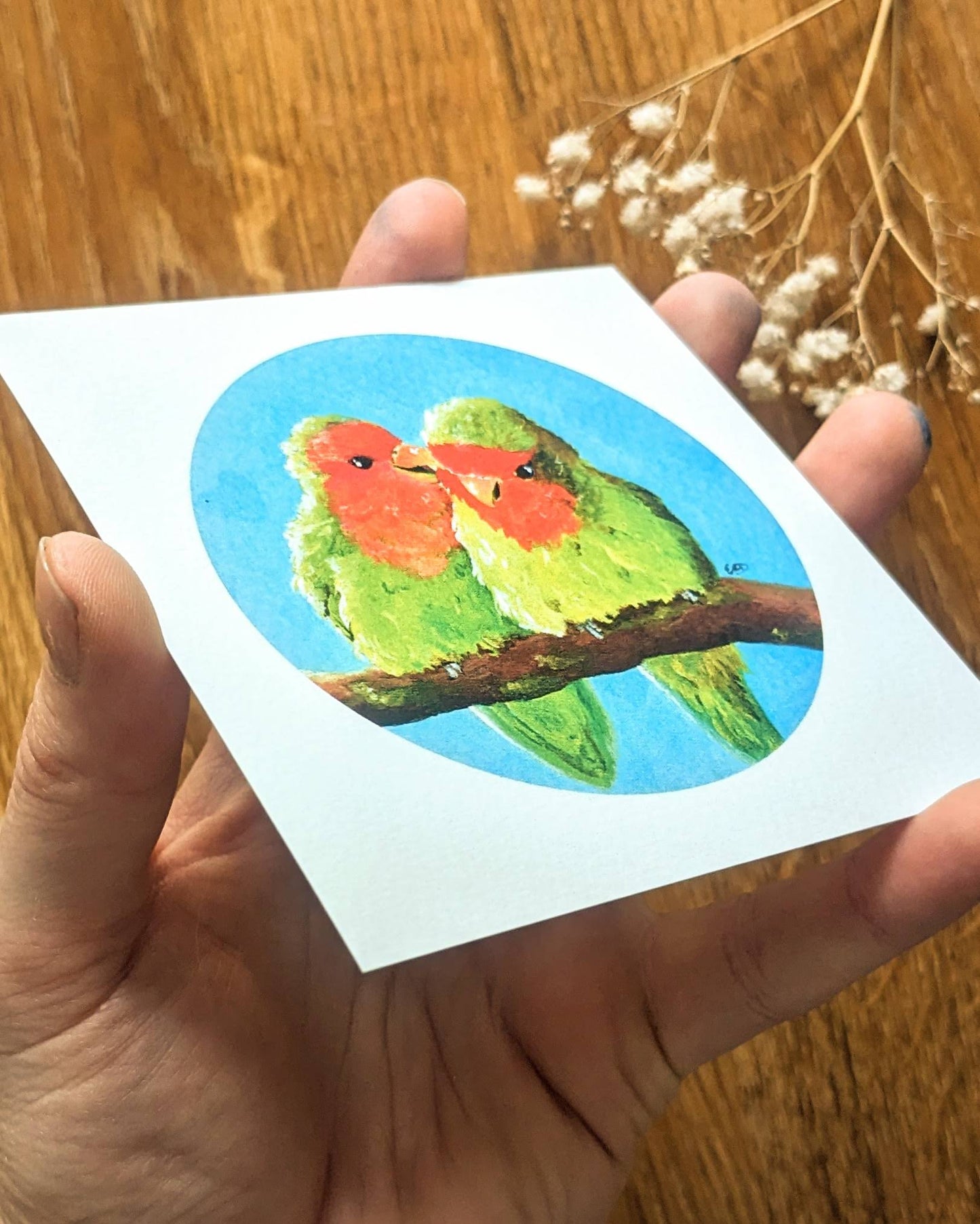 "Lovebirds" Art Print