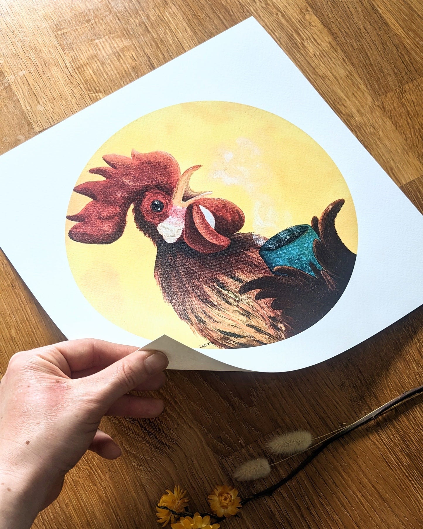 "Good Morning Rooster" Kunstdruck