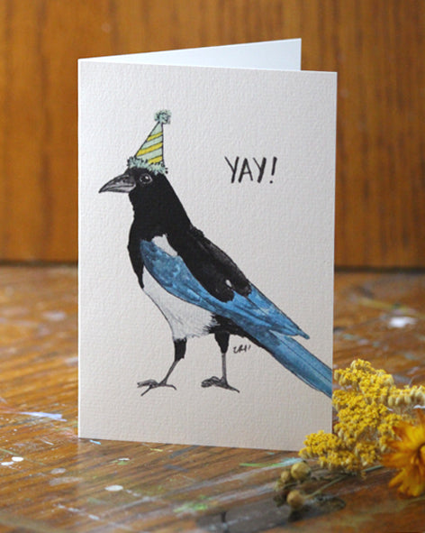 "Party Magpie" Card