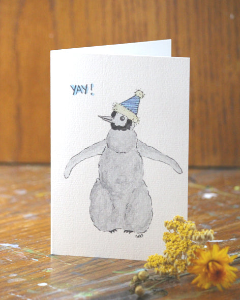 "Party Penguin" Card