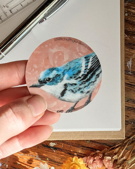 Cerulean Sweetheart Sticker - 5cm - Matte