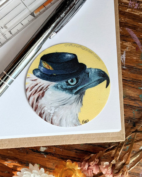 Dashing Eagle Sticker - 6cm - Matte