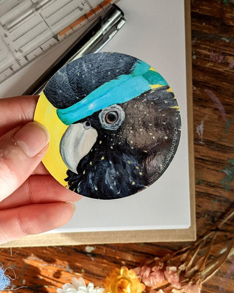 Jazzercise Cockatoo Sticker - 6cm - Shiny