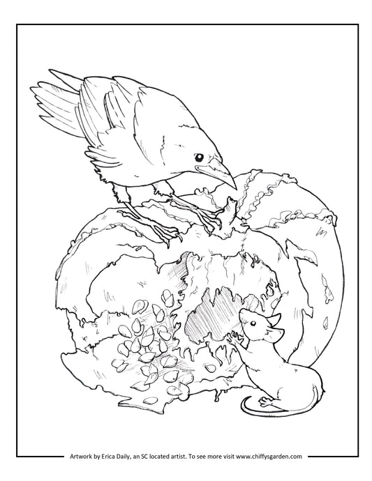 Crow - FREE Printable Coloring Page
