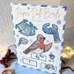 Paper Doll Bird - Winter Robin - Greeting Card with Envelope