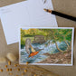 "Kingfisher on the River" Postcard Print