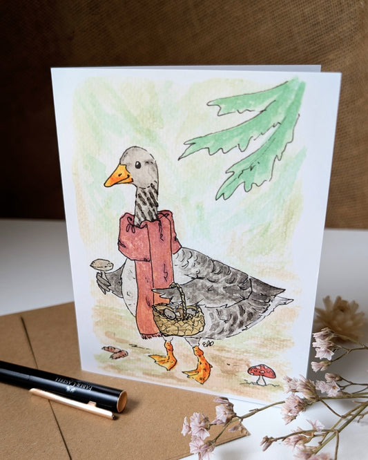 "Gathering Goose" Card