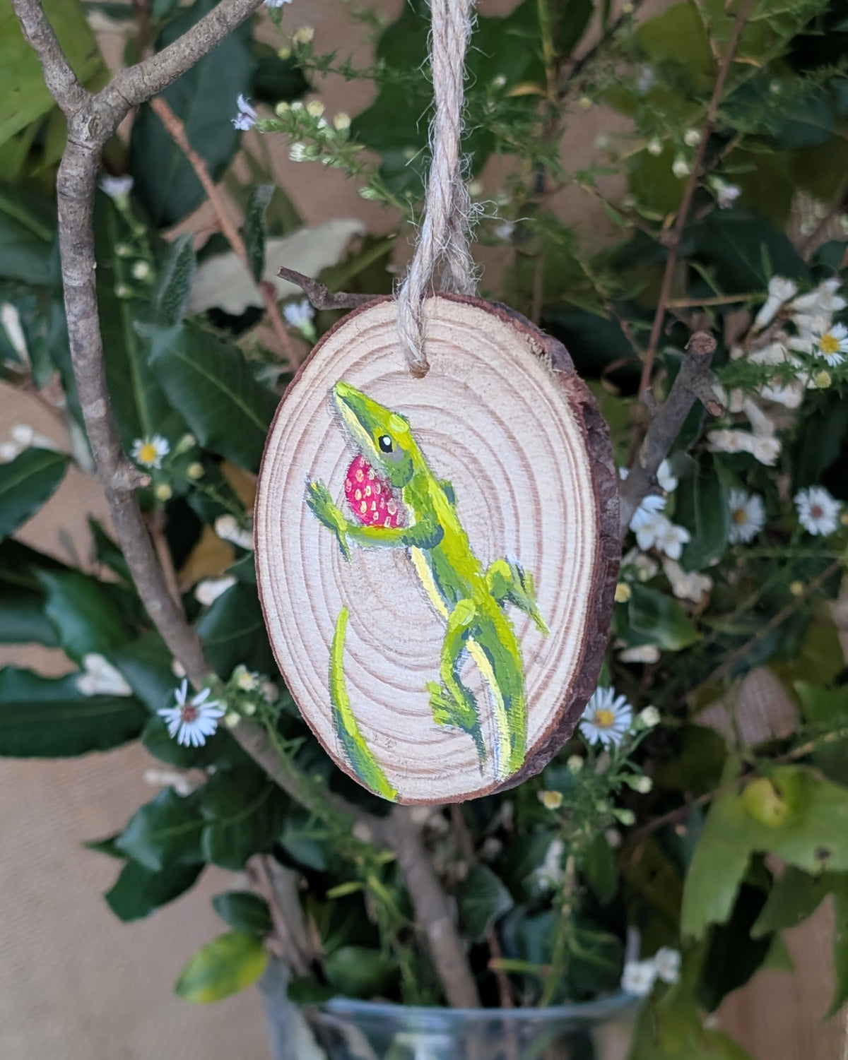 Handpainted Wood Ornament