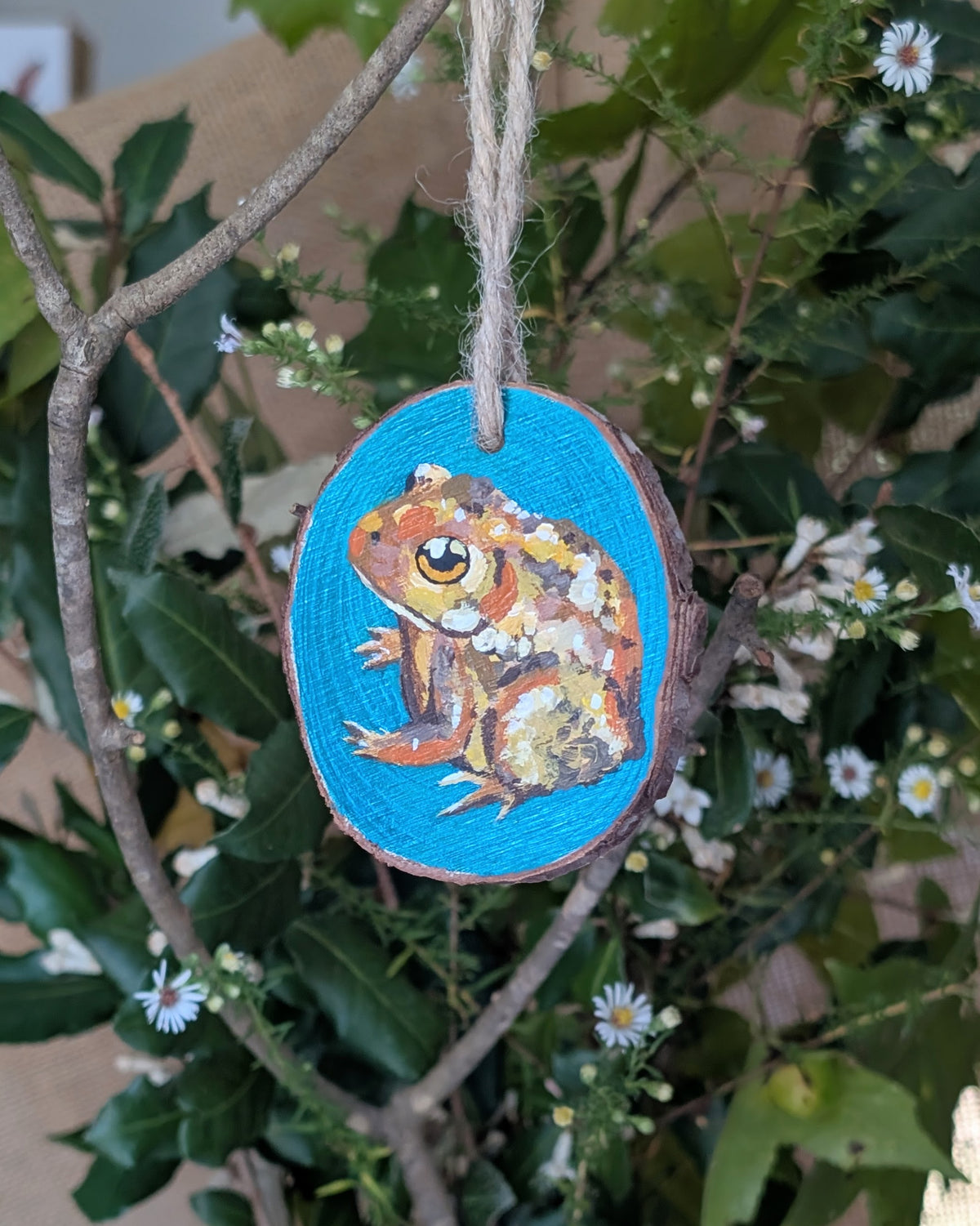 Handpainted Wood Ornament