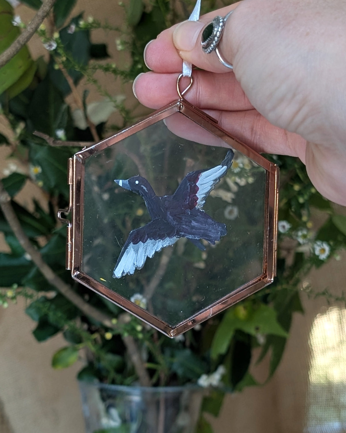 Handpainted Glass Ornament