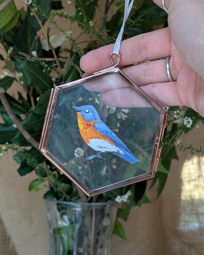 Handpainted Glass Ornament