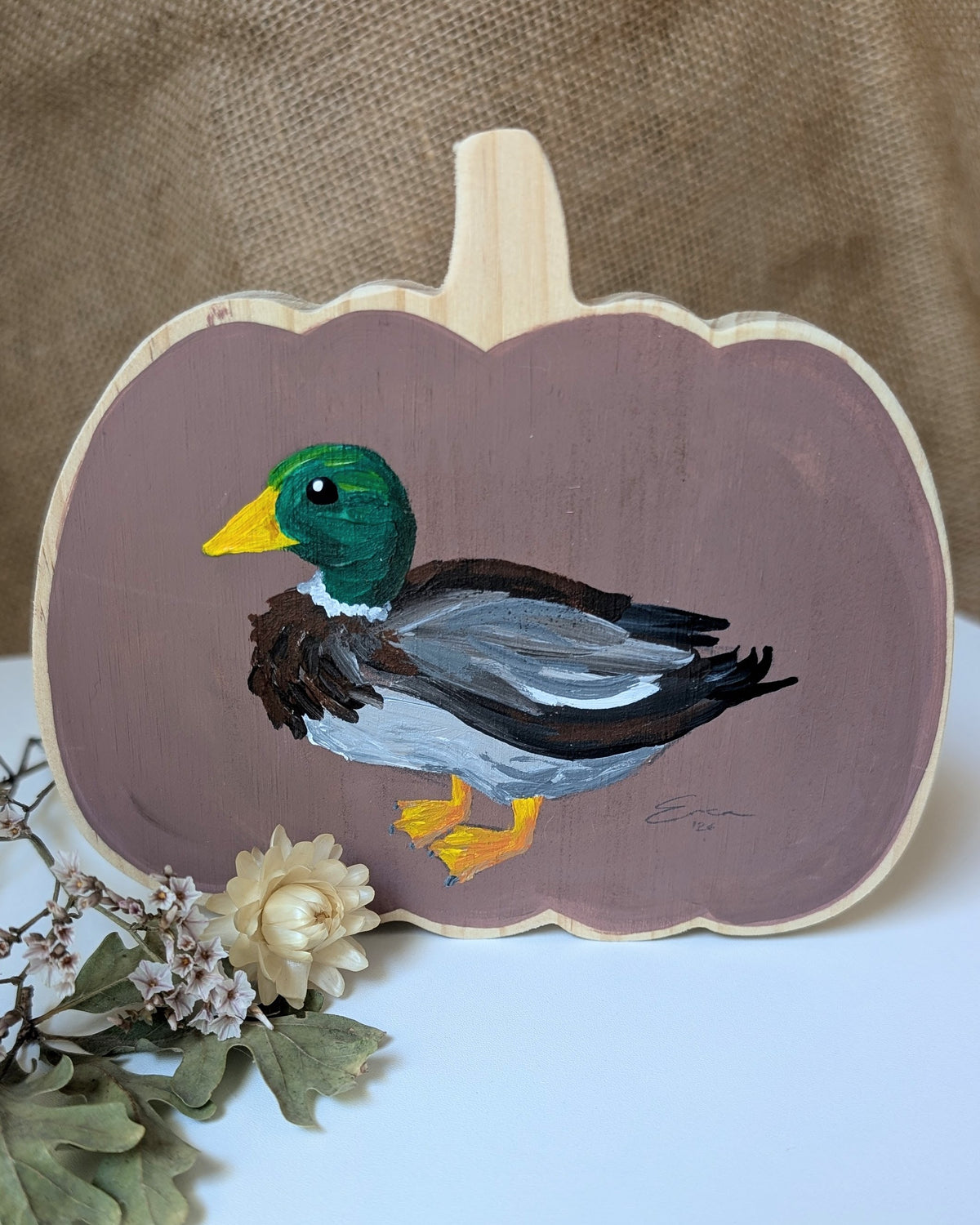 Painted Pumpkin - Duck 2