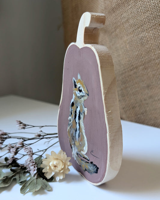 Painted Pumpkin - Chipmunk 1