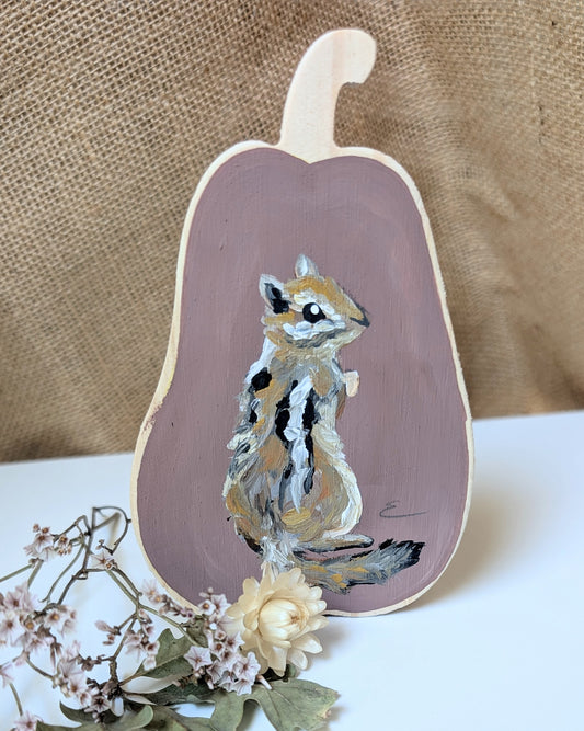 Painted Pumpkin - Chipmunk 1