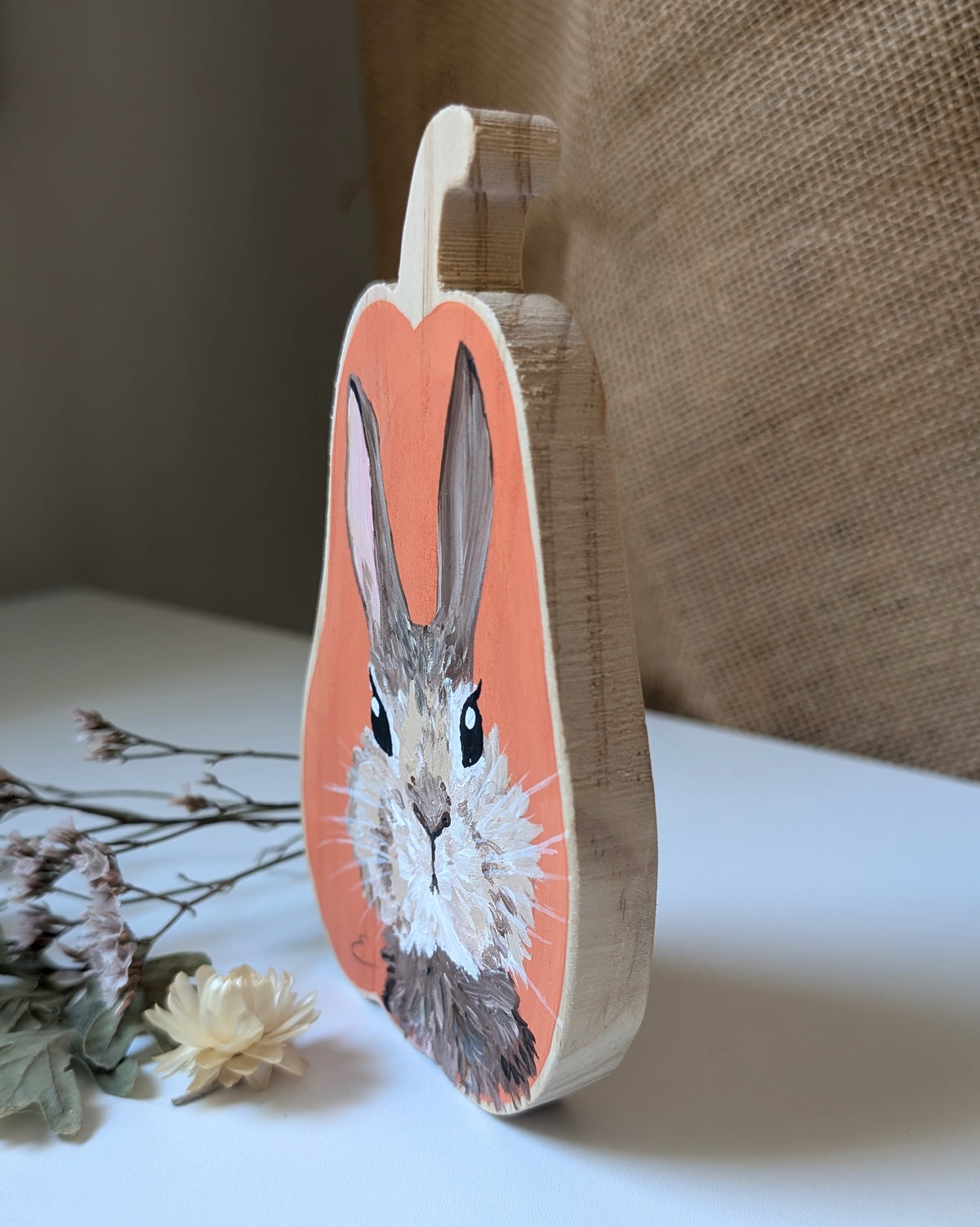 Painted Pumpkin - Bunny 1
