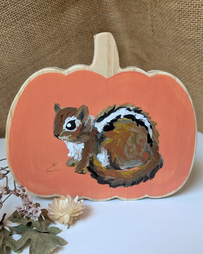 Painted Pumpkin -  Chipmunk 2
