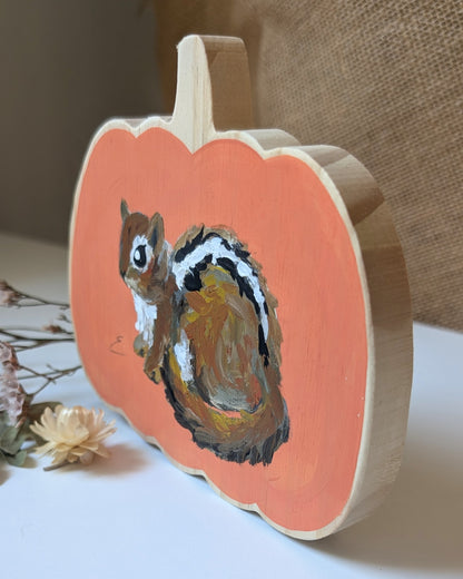 Painted Pumpkin -  Chipmunk 2