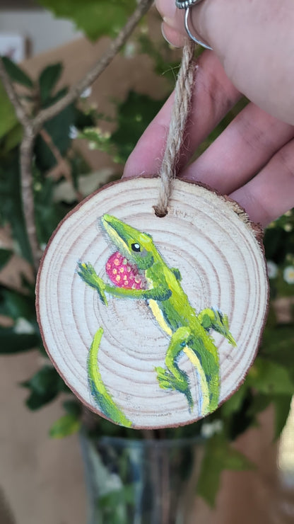 Handpainted Wood Ornament