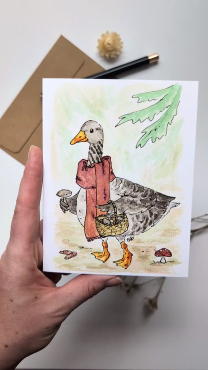 "Gathering Goose" Card
