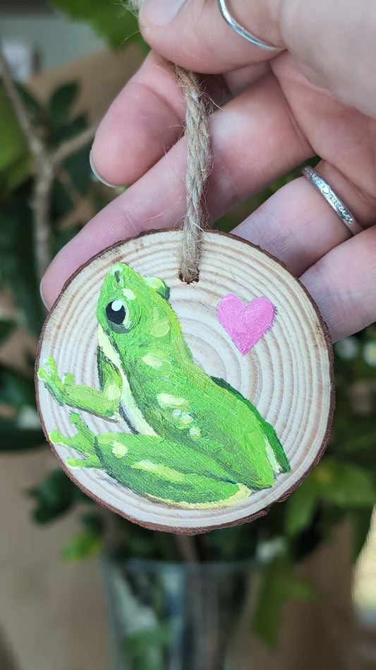 Handpainted Wood Ornament