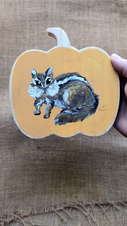 Painted Pumpkin - Chipmunk 3