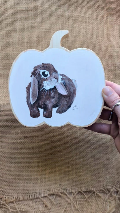 Painted Pumpkin - Bunny 3