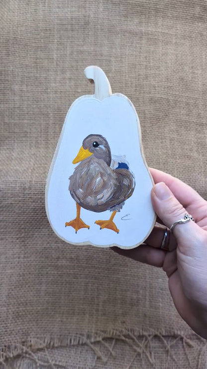 Painted Pumpkin - Duck 1