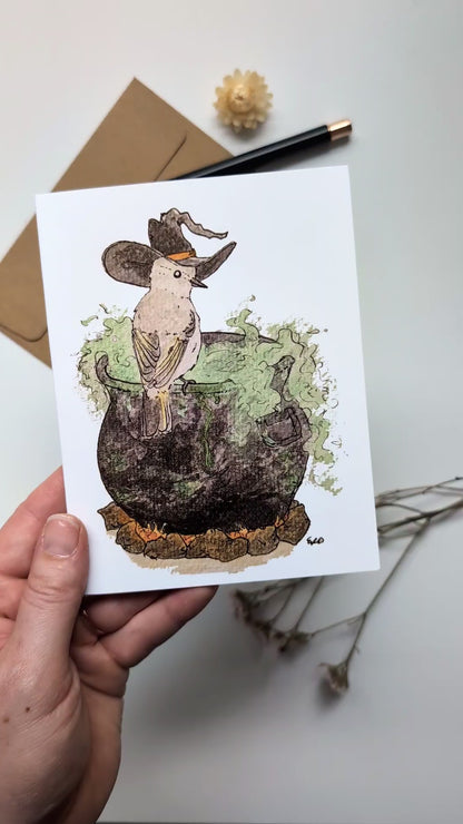 "Witchy Chiffchaff" Card