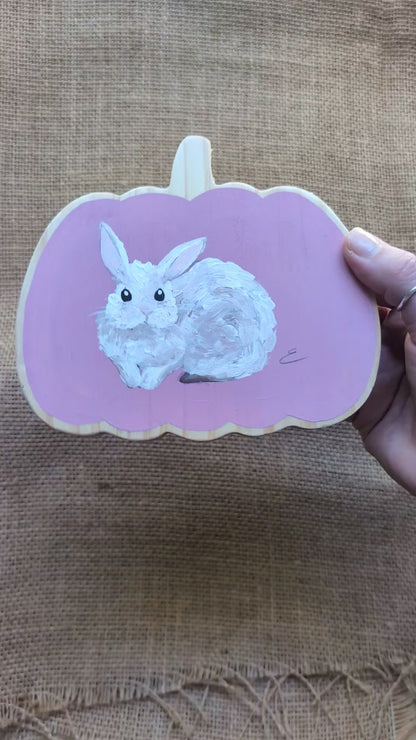 Painted Pumpkin - Bunny 2