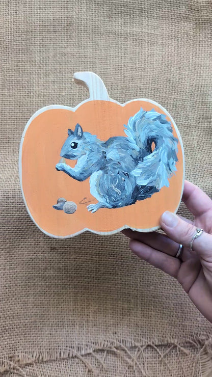Painted Pumpkin - Squirrel 3