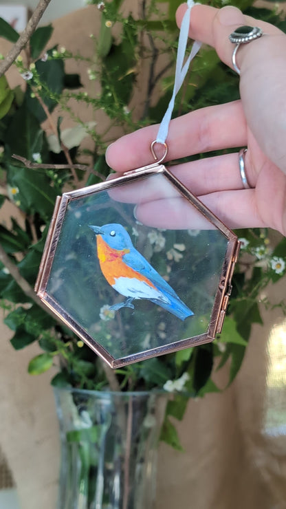 Handpainted Glass Ornament