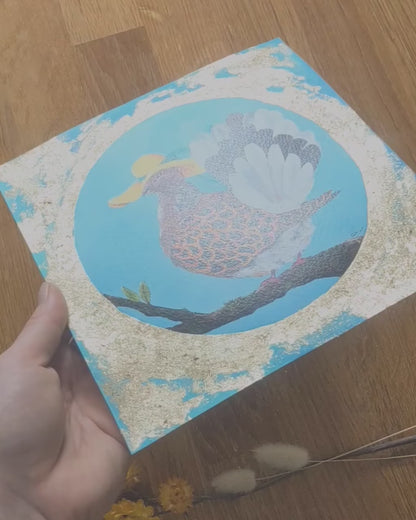 "Summer Dove" Embellished Art Print