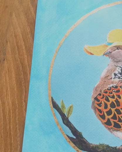 "Summer Dove" Embellished Art Print