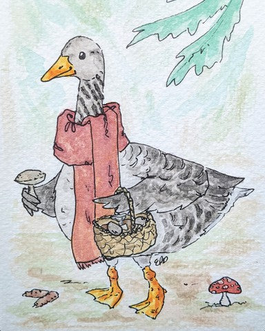 "Gathering Goose" Card