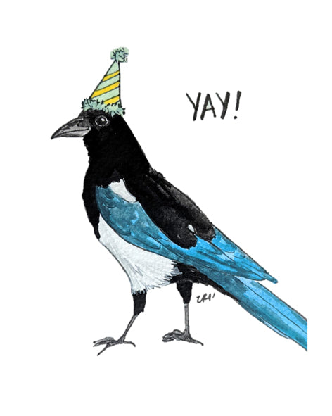"Party Magpie" Card