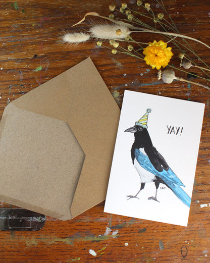 "Party Magpie" Card