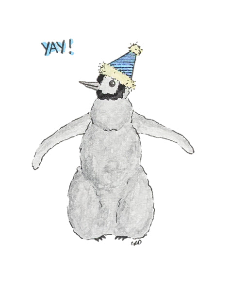 "Party Penguin" Card